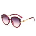 thumbnail image 1 of Gafas de sol personalizadas para mujer, redondas, de metal, estilo europeo y americano, transparentes, de moda, 1 of 1