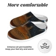 thumbnail image 6 of Rateoe Realistic Cute Sea Turtle Print Women's Men's Cotton Knit Slippers Lightweight Memory Foam Indoor House Shoes with Anti-Skid Sole-37/38, 6 of 7