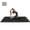 Just Black, variant on Gogokiwi Large Yoga Mat (6'x4') Extra Wide 1/4 Inch Thick Workout Mat for Home, Non Slip Fitness & Exercise Mat for Home Gym, Yoga, Pilates, Stretching, and Floor (Grey Shadows)