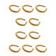 thumbnail image 2 of Minnieouse Korean Fashion Hairband Women Vintage Handmade Pleated Tool Students Girl Wrapped Styling Headband Accessory Adults Amarillo 10Conjunto, 2 of 6