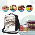 thumbnail image 4 of Picia Woodland Forest With Deers Lunch box Lunch bag for men women Large capacity Lunchbox Reusable Lunch bags Insulated Lunch bag Lunch box cooler, 4 of 9