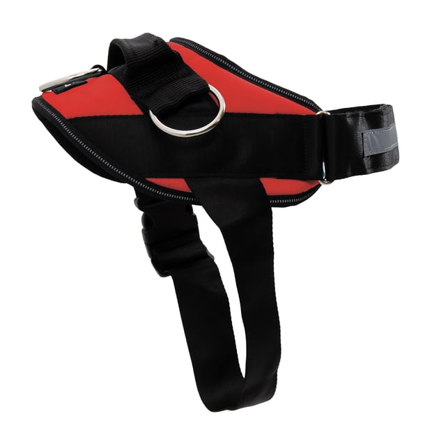 Chaleco para mascotas SHAWNCO Essential sin tirones para mascotas, reflectante, rojo XL