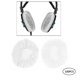 thumbnail image 3 of 2 pares de fundas desechables para auriculares de tela no tejida medianas Blanco L, 3 of 9