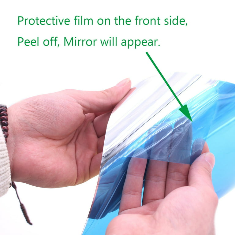 12pcs Flexible Mirror Sheets Self-Adhesive, TSV Acrylic Non-Glass Tiles DIY Mirror Stickers Decor Removable for Home Decor, 8+4 Pcs