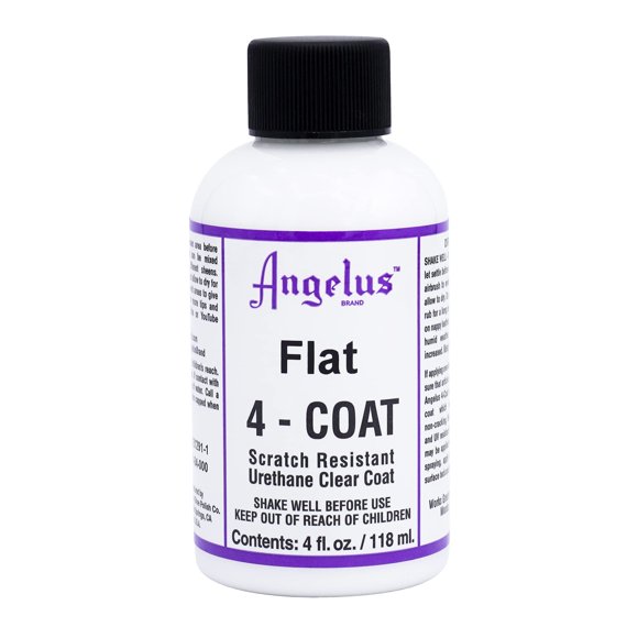 Sellador de cuero Angelus Flat, 4 capas, resistente a los arañazos, 120 ml