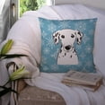 thumbnail image 3 of Winter Snowflake Dog Face Design Fabric Decorative Pillow, 3 of 4