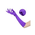 thumbnail image 3 of INSPIRE CHIC Women's Satin Shiny Opera Length Gloves Pleated Full Finger Long Evening Glove One Size Purple, 3 of 6