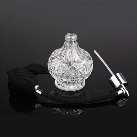 80ml  Vintage Style Clear Glass Empty Refillable Perfume Bottle with Long (Best Refillable E Hookah)