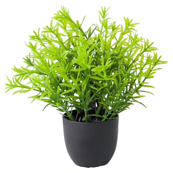 1 Pc Small Fake Plants in Black Pots, Bathroom Office Decor No-Watering Artificial Plants Gothic Black Pot Style for Shelf Desk Kitchen Table and Halloween Fall Home Decor, Patchouli