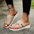 thumbnail image 1 of Sandalias planas de nuevo estilo, zapatos de playa de verano cómodos para mujer con suelas ergonómicas, chanclas Wmkox8yii ytu9141, 1 of 5