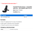 thumbnail image 2 of Camshaft Position Sensor - Compatible with 2014 - 2019 INFINITI Q50 3.5L V6 2015 2016 2017 2018, 2 of 2