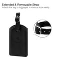 thumbnail image 3 of [4 Pack] Fintie Luggage Tags, Leather Name ID Label Holder w/ Privacy Cover Travel Bag Cruise Suitcase Identifier, Black, 3 of 6
