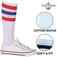 thumbnail image 5 of Yacht & Smith Wholesale Men's Long Tube Socks, Cotton Sport Tube Socks Size 9-15, 5 of 7