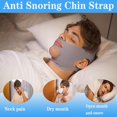 thumbnail image 4 of Sangle de Menton Anti-Ronflement pour Dormir - Support de Mâchoire Respirant Premium avec Velcro Réglable, Solution Réutilisable contre le Ronflement pour Hommes et Femmes (Gris), 4 of 7