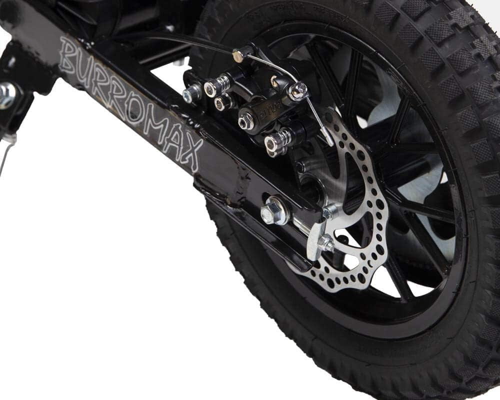 Burromax TT350R, 350w 24v Lithium Ion, 2 Speeds, 17 mph, up to 180lb Rider, Electric Mini Bike (Green Skull)