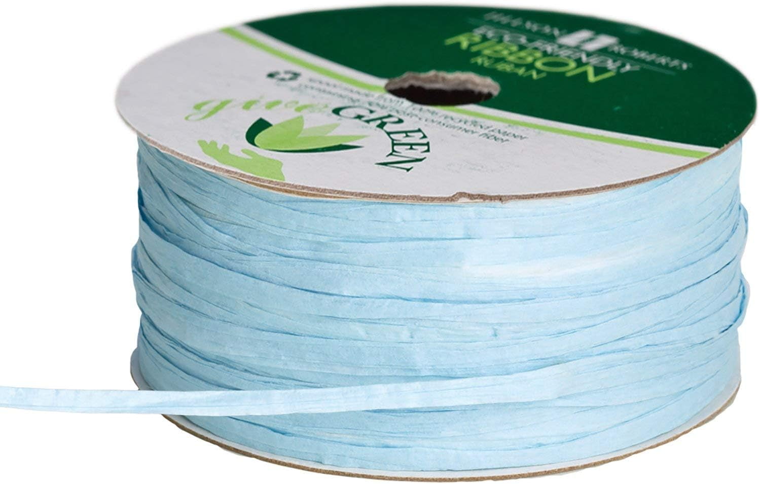 6 Spool-Count 1/4" x 50' Paper Raffia Ribbon Available in 3 Different Assortments, Pretty Pastels