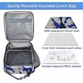 thumbnail image 1 of Insulated Lunch Bag Camo Cooler Bag Portable Carrying Lunch Box Bag For Boys Girls Women Men To School Office Outdoor (black), 1 of 2