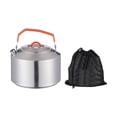 thumbnail image 4 of Hervidor de agua para acampar agua hirviendo Tetera portátil para campamento Utensilios de Cocina 1.6L kusrkot Hervidor al aire libre, 4 of 8