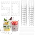 thumbnail image 4 of Wekvgz 50 Pcs Tasses à Dessert avec Cuillères 95ML Mini Tasses à Gâteau Réutilisables Tasses à Parfait Empilables Tasses à Pudding Tasses de Service pour Dessert Mousse Pudding Yaourt Collations, 4 of 11