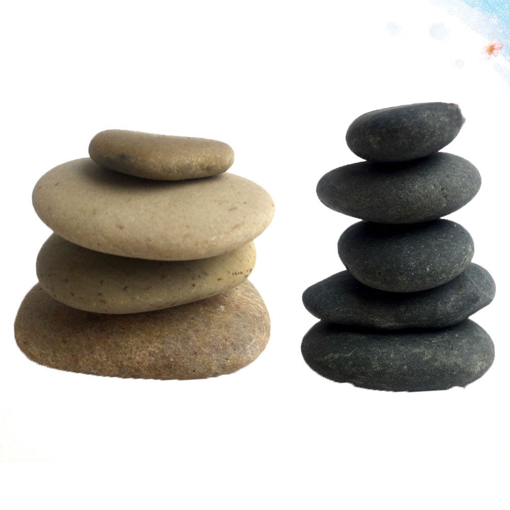 WHAMVOX  10 PCS Stones for Painting Drawing Painted Craft Rocks Decorative Child