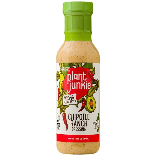 Plant Junkie PlantBased Chipotle Ranch Dressing 12 oz