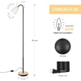 thumbnail image 3 of Adjustable Task Floor Lamp Modern Standing Reading Lamp - White, 3 of 7