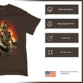 thumbnail image 6 of Apocalypse Reaper T-shirt Fantasy Skeleton Knight with a Sword Medieval Legendary Creature Dragon Wizard Men's Tee, 6 of 7