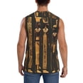 thumbnail image 4 of Fuzoiu Ancient Egyptian Hieroglyph Print Men's Sleeveless T-shirt,Sleeveless Tee Shirts,Quick-Dry Athletic Tank Top for Gym, Running, Sports & Outdoor Activities-Medium, 4 of 7
