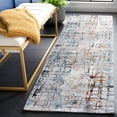 thumbnail image 2 of SAFAVIEH Meadow Roger Distressed Runner Rug, Grey/Blue, 2' x 8', 2 of 8