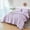 Lavender, variant on 5 Pcs Lavender Pom Pom Comforter Queen Size Boho Luxury Light Purple Bedding Sets for Girls Soft Cozy Solid Bed in A Bag for Women Adults(Lavender, Queen)