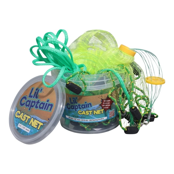 Fitec Super Spreader Little Captain Cast Net, 3 Ft. x 3/8 In.