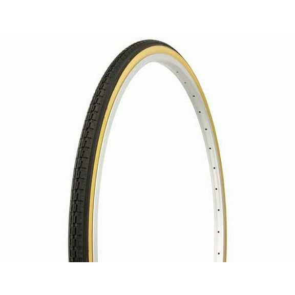 Tire Duro 27" x 1 1/4" Black/Gum Side Wall HF-112. Bicycle tire, bike tire,