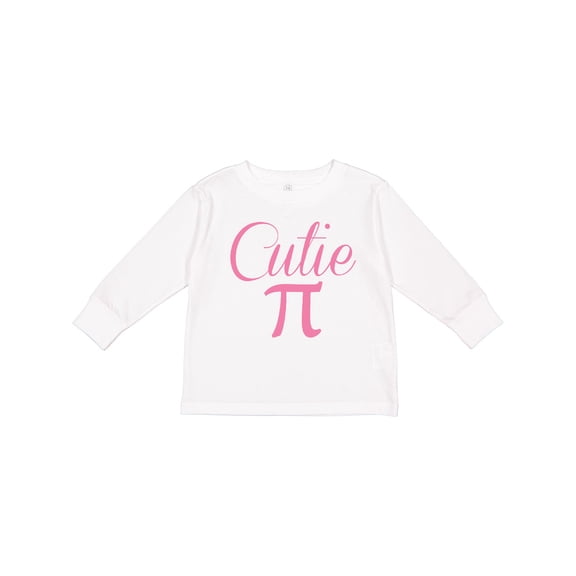 Inktastic Cutie Pie Pink Boys or Girls Long Sleeve Toddler T-Shirt