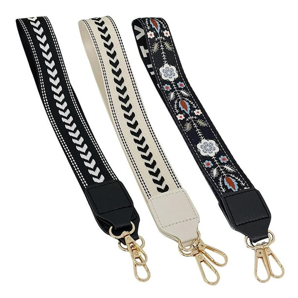 Correa para bolso de 70cm, cinturones antideslizantes para mujer, correas de poliéster para regalos navideños (negro)