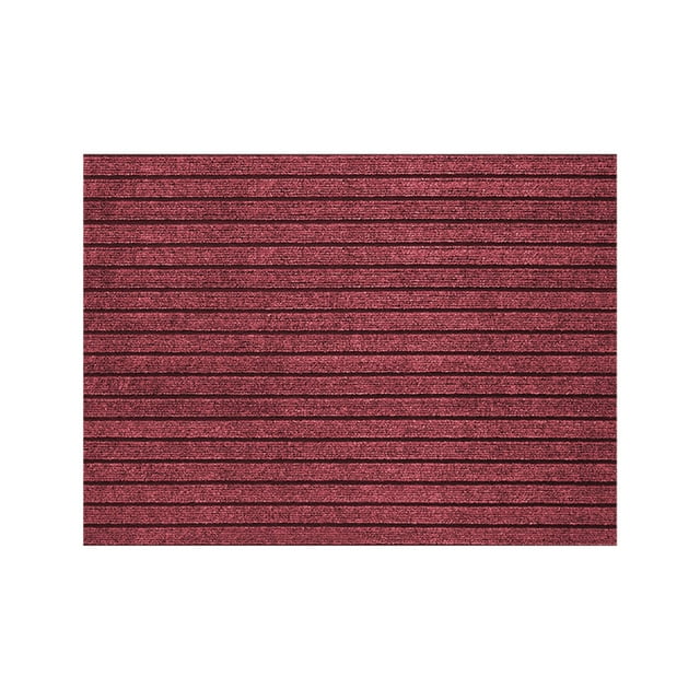 Tapis de Sol pour la Maison, Tapis de Porte d'Entrée en Polyester Composite, Tapis de Porte Couleur Unie, Tapis d'Entrée Rayé Durable, Tapis de Porte d'Entrée Découpable, Élégant et Durable
