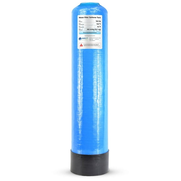 WECO Mineral Tank for Water Softener / Filter Applications 8" Diameter x 35" Height with 2.5" Standard Top Port