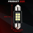 thumbnail image 4 of Bombillas LED de luz de cúpula Unique Bargains Chip 3030 6 LED para luz de cúpula de automóvil, luces interiores, luz de placa de matrícula 36mm, bombilla de luz de mapa 2 Pcs, 4 of 7