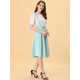 thumbnail image 5 of INSPIRE CHIC Vestido General De Cintura Elástica Con Tirantes Y Tirantes Para Mujer Verde claro XL, 5 of 5