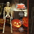 thumbnail image 5 of Halloween Skeleton Lighting Kit with Giant Poseable LED Skeleton, Life-Size Outdoor Decor for Spooky Halloween Displays, Yard and Party Decoration, 5 of 5