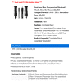 thumbnail image 2 of Front and Rear Suspension Strut and Shock Absorber Assembly Kit - Compatible with 1999 - 2001 Mercedes-Benz ML430 2000, 2 of 2