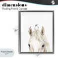 thumbnail image 4 of Stupell Industries Cottage Unexpected Guest Animals Gray Floating Frame Canvas Art, 17 x 21, by Svetlana Aleynikova, 4 of 8