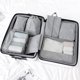 thumbnail image 3 of 7 Uds bolsa organizadora de equipaje cubos de embalaje plegables para viajes vacaciones Camping, 3 of 9