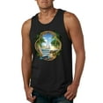 thumbnail image 1 of Wild Bobby, Enjoy Life Vintage Beach Surf Sailboat, Pop Culture, Men Graphic Tank Top, Black, Small, 1 of 4