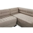 thumbnail image 6 of Chic Home Jasper Left Facing Sectional Sofa Linen-Textured Upholstered, 6 of 9