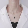 thumbnail image 7 of SSKFHGI New White Tai Chi Necklace New Hip-Hop Male And Female Students Simple Fashion Personality Black And White Tai Chi Necklace Fan Gift All-Match Sweater, 7 of 7