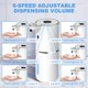 thumbnail image 3 of Automatic Foaming Soap Dispenser,6 Level Adjustable Foam, Wall Mount Soap Dispenser,USB Rechargeable with LED Display,12.8oz/ 380ml Touchless Hand & Dish Dispenser for Bathroom, Kitchen, 3 of 5