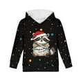 thumbnail image 6 of DISNIMO Christmas Raccoon Hoodie Kids 8-10 Hoodies for Boys Galaxy Pullover Hoodie Sweatshirts for Girls Sweatshirt with Hood and Pockets Childrens Long Sleeve Hoodie Fall Oversized Casual, 6 of 7