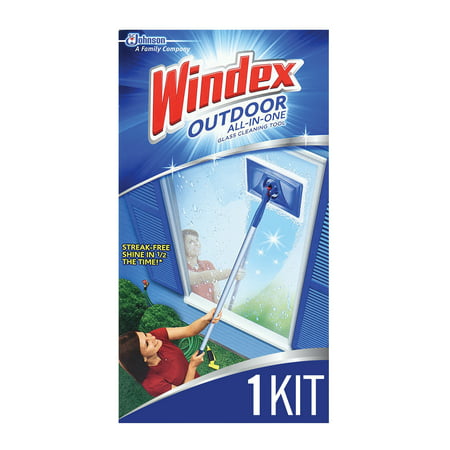 Windex Outdoor All-In-One Glass Cleaning Tool Starter Kit, 1 (Best Home Dry Cleaning Kit Review)
