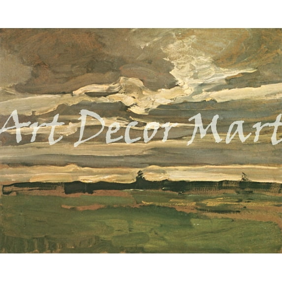 Landscape-Mondrian - CANVAS OR FINE PRINT WALL ART