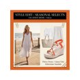 thumbnail image 2 of BLISSFUL STEP Women's Shoes Slingback Bohemia Rhinestone Open Toe Platform Heel Wedge Sandals Orange-2 9.5, 2 of 5